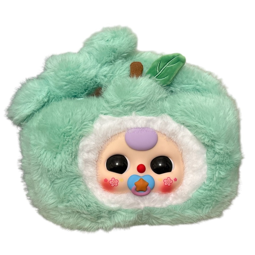Plush Mint Green Fruit Hand Bag